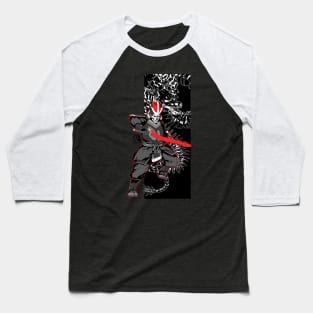 Samurai Warrior Ghost Rider Baseball T-Shirt